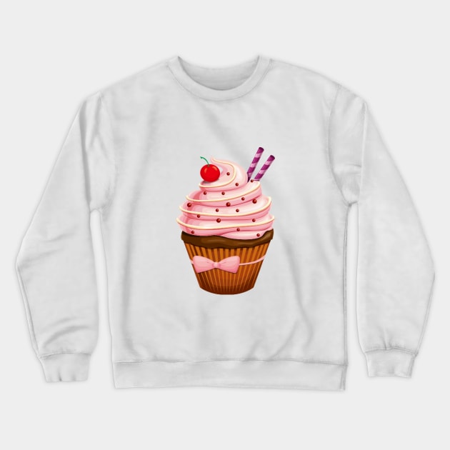 cupcake Crewneck Sweatshirt by gold package